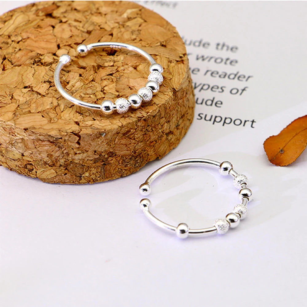 Anillo Antiestrés Plata 925 - Olivia