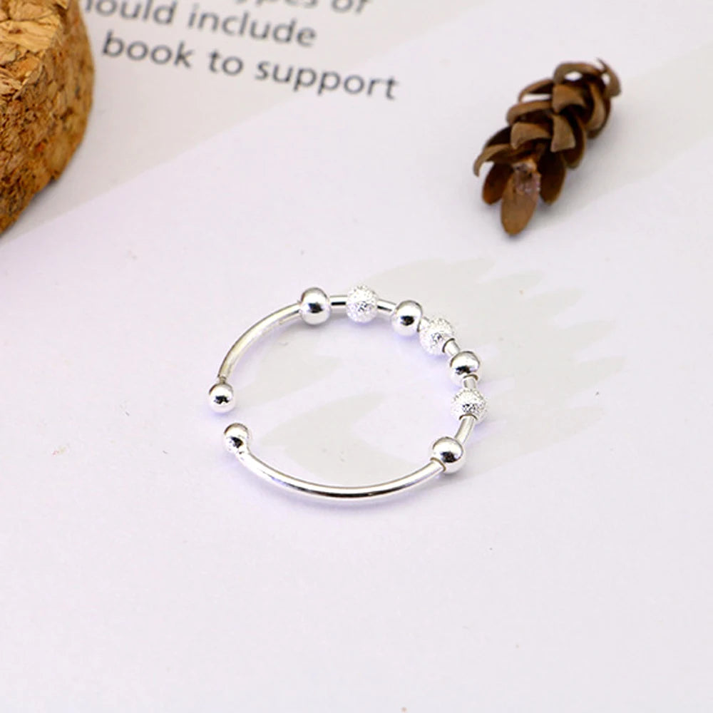 Anillo Antiestrés Plata 925 - Olivia