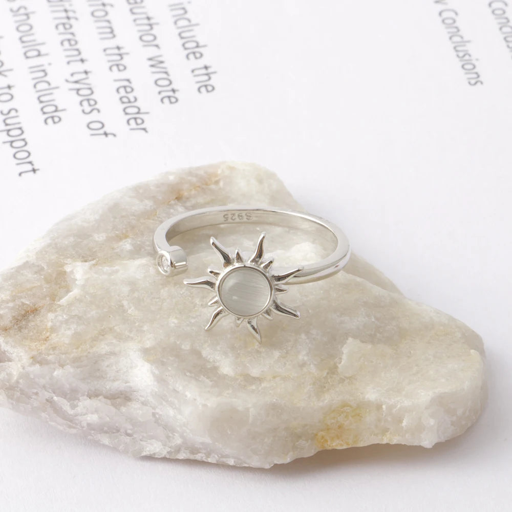 Anillo Antiestrés Plata 925 - Violeta