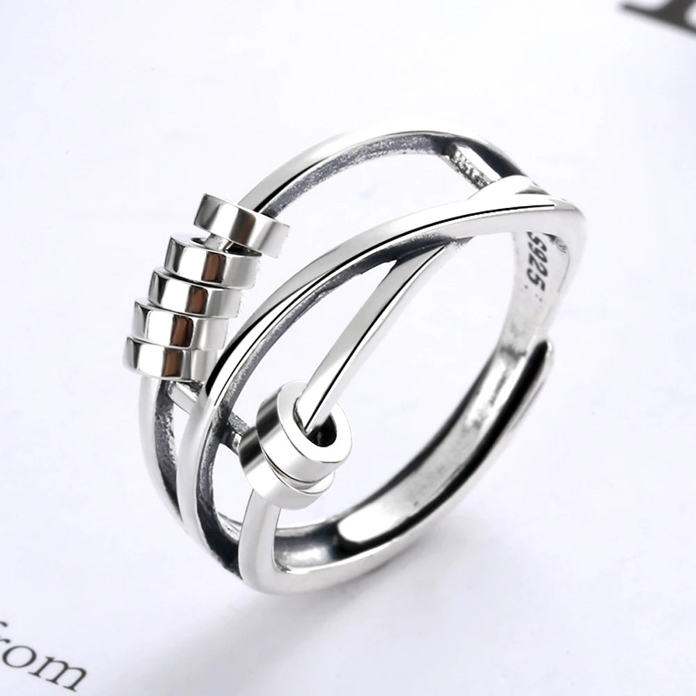 Anillo Antiestrés Plata 925 - Amelia