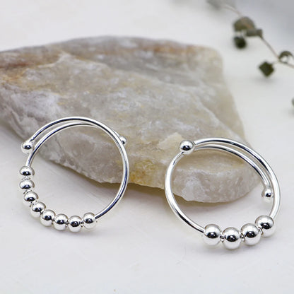 Anillo Antiestrés Plata 925 - Luna